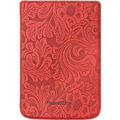 PocketBook Pouzdro Shell Red Flowers