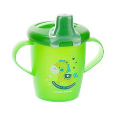 Canpol babies Nevylévací hrníček TOYS – zelený (250 ml)
