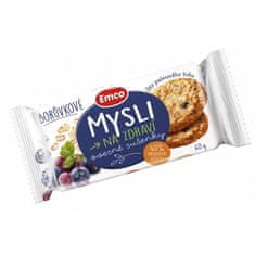 EMCO Ovesné sušenky MYSLI 60 g borůvkové
