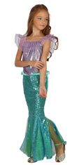 MaDe Šaty na karneval - mořská panna 120-130 cm - rozbaleno