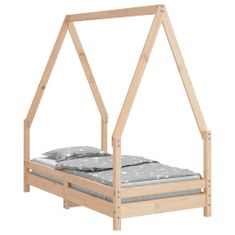 Greatstore Dětská postel 70 x 140 cm masivní borové dřevo