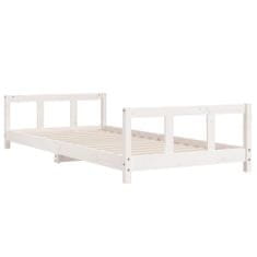 Greatstore Dětská postel bílá 90 x 190 cm masivní borové dřevo