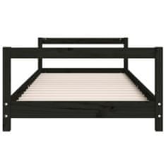 Vidaxl Dětská postel černá 90 x 200 cm masivní borové dřevo