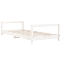 Vidaxl Dětská postel bílá 90 x 200 cm masivní borové dřevo