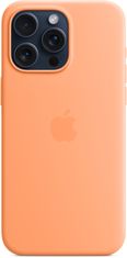 Apple Silikonový kryt s MagSafe pro iPhone 15 Pro Max, sorbetově oranžová