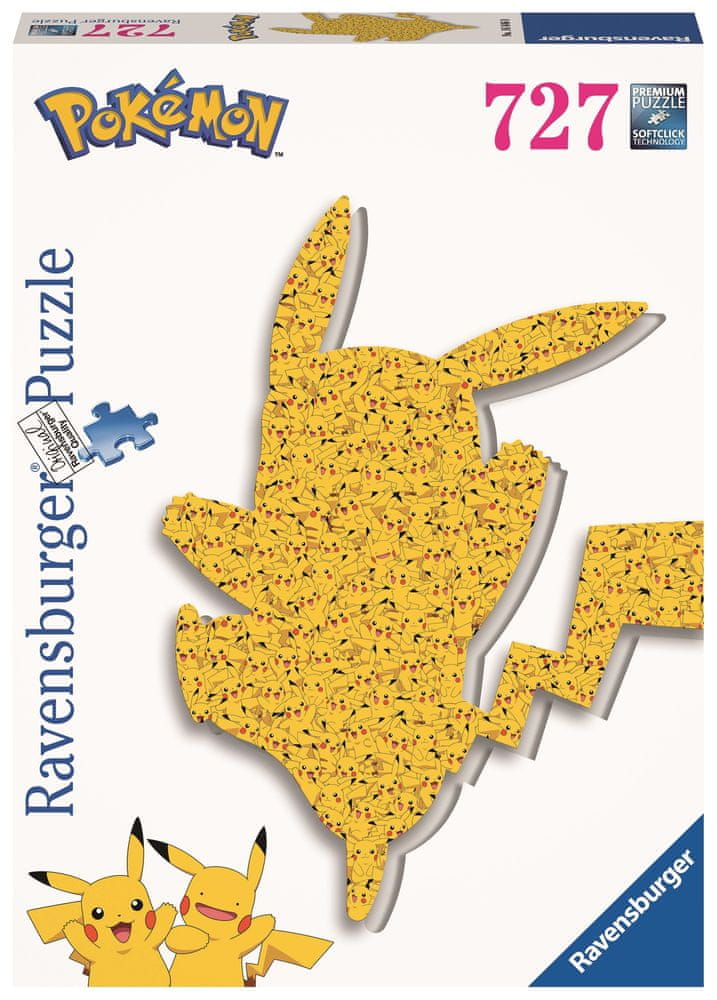 Levně Ravensburger Pokémon Pikachu silueta 727 dílků