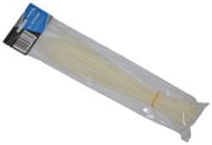 ASTA Stahovací pásky 5 x 300 mm, 50 kusů, bílá barva -