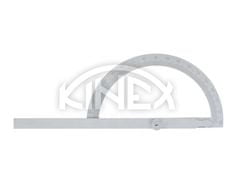 Kinex Úhloměr obloukový 0-180°, nerez, 120x200mm