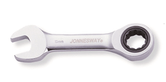 Jonnesway Klíče očkoploché s ráčnou, krátké, velikosti 8-19 mm - Varianta: Velikost: 10