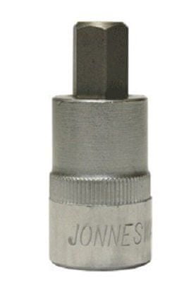 Jonnesway Zástrčné hlavice Imbus, 1/2", velikosti H4-H19, délka 55 mm - Varianta: Profil: Imbus, Velikost čtyřhranu: 1/2", Velikost: H6