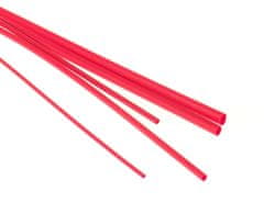 MDTools Bužírky - hadičky smršťovací, různé rozměry, délka 1 m, polyetylen - červená Varianta: hadičky smršťovací, různé rozměry, délka 1 m, polyetylen - červená Velikost: 6.4/3.2 mm