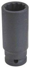 ASTA Hlavice nástrčné úderové 1/2", 12hranné, prodloužené 78 mm, různé rozměry - Varianta: Velikost: 22