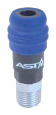 ASTA Vzduchová rychlospojka 1/2" GZ bezpečnostní, vnější závit - samec -
