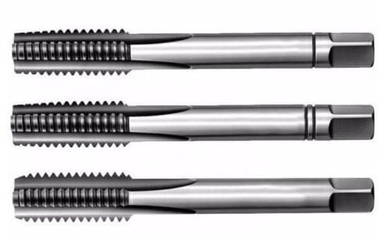 Bučovice Tools a.s. Závitníky sadové metrické NO, levý závit ČSN 22 3010, různé rozměry, 3 ks - Varianta: Velikost: 6x1 mm