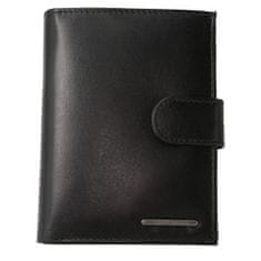 Bellugio Luxusní pánská kožená peněženka Doknu, černá