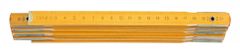 Vorel Metr skládací 1 m dřevěný žlutý