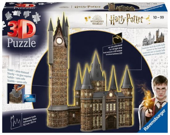 Ravensburger 3D Puzzle Harry Potter: Bradavický hrad - Astronomická věž 540 dílků