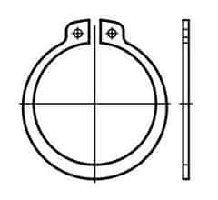 MDTools Pojistné kroužky na hřídele - vnější segrovky DIN 471, různé rozměry Varianta: vnější segrovky DIN 471, různé rozměry Pro hřídel průměru: 20