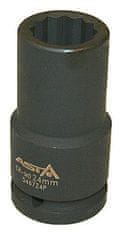 ASTA Hlavice nástrčné úderové 3/4", 12hranné, prodloužené 85 mm, různé rozměry - Varianta: Velikost: 36