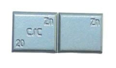 FERDUS Závaží samolepící zinkové ZNC, šedý lak, různé hmotnosti fr: Závaží samolepící zinkové ZNC 15 g, šedý lak - balení 100 kusů