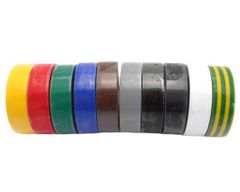 MDTools Izolační pásky elektrikářské 15 mm × 10 m, různé barvy, 10 ks
