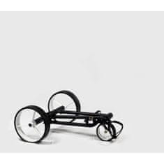 Davies Caddy Elektrický golfový vozík QUICK FOLD v barvě Black Matt s baterií až 36 jamek, stříbrná kola