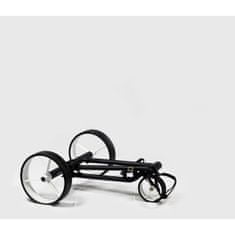 Davies Caddy Elektrický golfový vozík QUICK FOLD v barvě Black Matt s baterií až 36 jamek, šedá kola