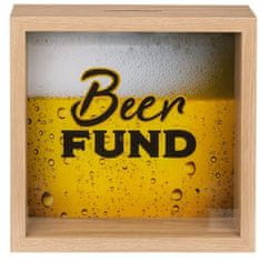 MojeParty Pokladnička dřevěná Beer fund 20 x 20 cm
