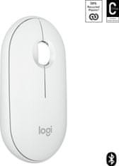Logitech Pebble Mouse 2 M350s, bílá (910-007013)