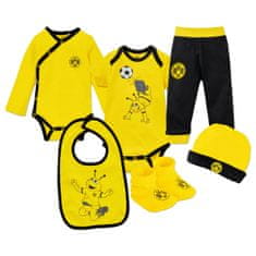 FotbalFans Baby Sada Borussia Dortmund, Body, Bryndák, Čepička, 6ks, Vel. 62/68