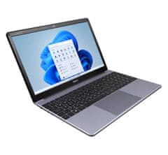 Umax notebook VisionBook 15Wj/ 15,6" IPS/ 1920x1080/ N4500/ 4GB/ 128GB eMMC/ mini HDMI/ USB/ USB 3.0/ W11 Pro/ šedý