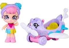 TM Toys Kindi Kids Minis panenka Rainbow Kate s letadlem