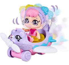 TM Toys Kindi Kids Minis panenka Rainbow Kate s letadlem