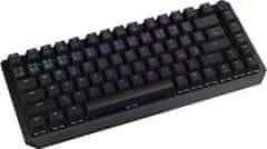 4DAVE Endorfy herní klávesnice Thock 75% Wireless Black /RGB/ black sw. / bezdrátová / CZ / SK lay. / zkrácená /černá