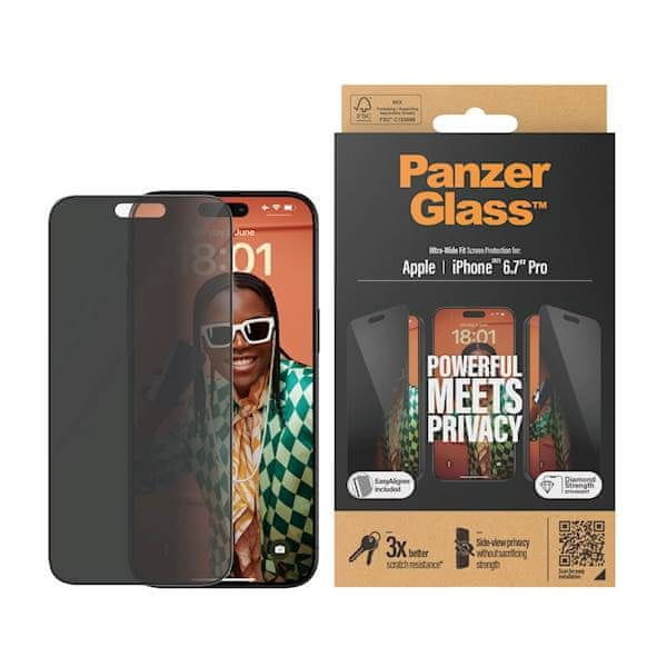 Levně PanzerGlass Privacy Apple iPhone 15 Pro Max P2812
