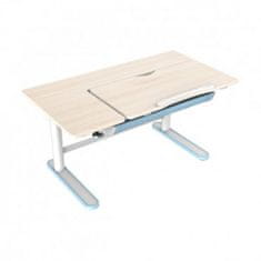 Casa Vital  EMILIA 2 psací stůl, bílá+modrá, 112x60x55/89 cm, s elektronicky nastavitelnou funkcí výšky