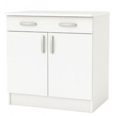 Casa Vital Kuchyňská skříňka ALBEDO II, bílá, 80,1x60x85 cm, s jednou zásuvkou