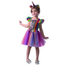MaDe Šaty na karneval - kouzelný jednorožec 80-92 cm
