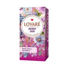 LOVARÉ Berry Jam, ovocný čaj (24 sáčků)