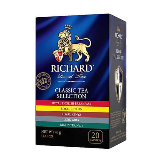 Richard Classic Tea Selection, sada čajů (20 sáčků)