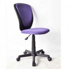 Casa Vital Kancelářská židle YEZZ, fialová42x51x82/94 cm, umělá kůže