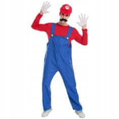 Korbi Kostým Super Mario Bros, slavná postava z her Nintendo, velikost XXL