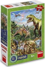 Dino Svítící puzzle Svět dinosaurů XL 100 dílků