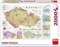 Dino Puzzle Mapa České republiky 2000 dílků