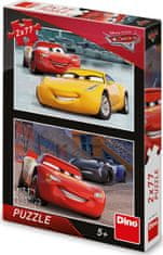 Dino Puzzle Auta: Závodníci 2x77 dílků