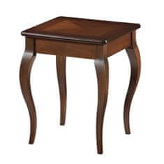 Casa Vital Konferenční stolek PADUA High, 45x45x55 cm, barva ořech, hnědá, dřevo,