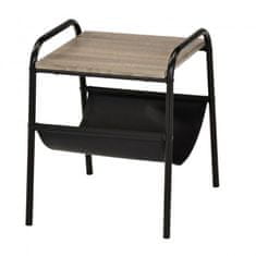 Casa Vital Konferenční stolek NODINA, černá a sonoma deska, 40x42x48 cm