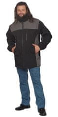 Nadměrky Hela Softshellová bunda černá a šedý melír 2XL