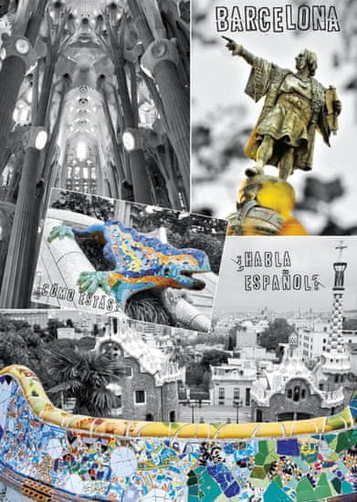 Dino Puzzle Barcelona - koláž 1000 dílků
