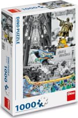 Dino Puzzle Barcelona - koláž 1000 dílků